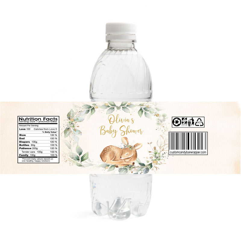 Printable Christmas Water Bottle Labels Template