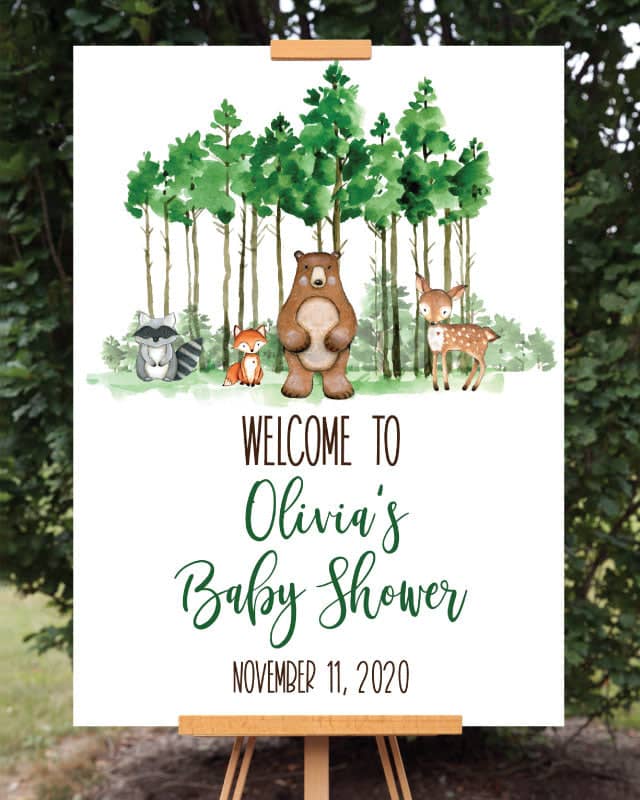 National Park baby shower welcome sign template, woodland outdoor baby  shower Welcome Sign, Wilderness Baby boy baby shower adventure awaits