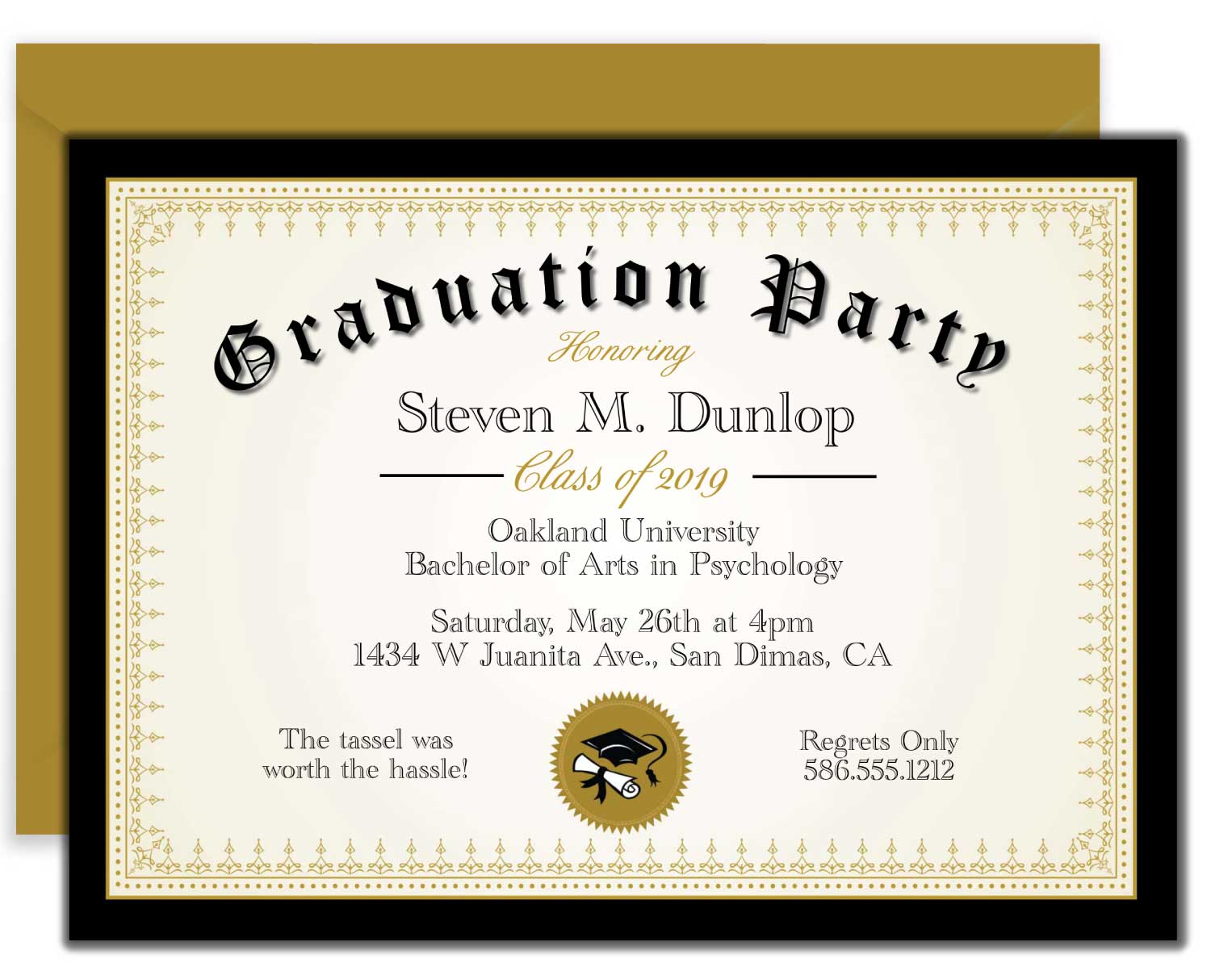 Diploma Graduation Announcements