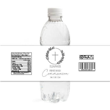 First Communion Water Bottle Labels - Announce It!